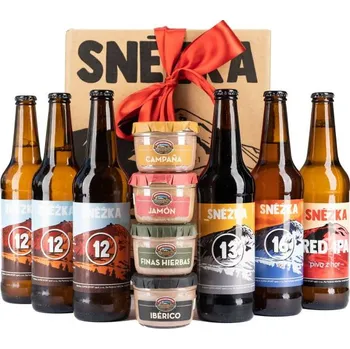 Dárkový potravinový koš Dárkový pivní set Pivo Sněžka - Horská epizoda