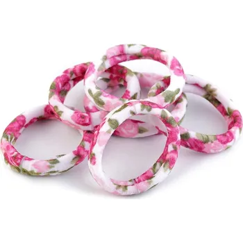 Gumičky do vlasů plameňák, srdce, sova, květ - 2 fialovorůžová květ