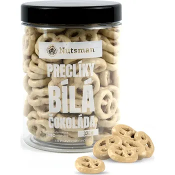 Čokoláda NUTSMAN Preclíky bílá čokoláda 330 g