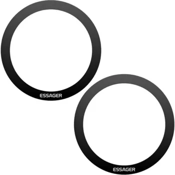 ESSAGER nalepovací MagSafe kruh pro iPhone - 2 ks - černý