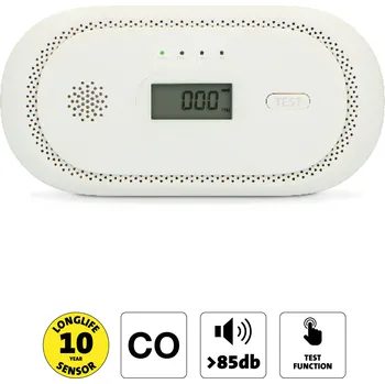 Hlásič požáru Alecto COA2650 detektor oxidu uhelnatého s alarmem. EN 50291, životnost senzoru až 10 let