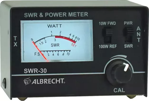 SWR 30, 3.5-50 MHz (SWR), 26-28 MHz (PWR), 10/100 W, PL samice