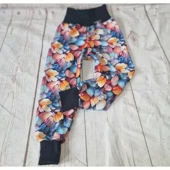 Yháček Flísové tepláky Yháček, Pastelové lístky Velikost: 104