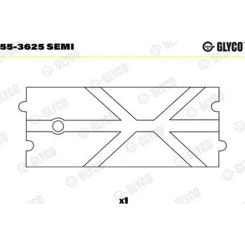 Ojnice Ložiskové pouzdro, ojnice FEDERAL MOGUL 55-3625 SEMI