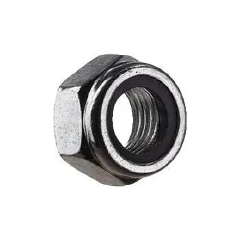 Matice Matice pojistná nízká s PA vložkou DIN985 jemn.záv. M20x1.5, 8 ocel pozinkovaná (100 ks)