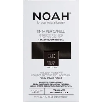 Barva na vlasy Krémová farba na vlasy tmavohnedá Noah 140ml hnedá