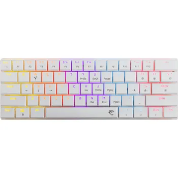 Klávesnice White Shark herní mechanická klávesnice NAGAMAKI, US, červený SW, bílá (GK-006211)