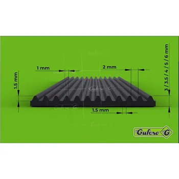 Koberec Pryžový koberec S 5 černá - 3 x 1200 x 10000