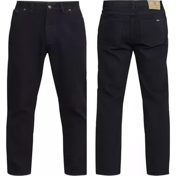 Pánské kalhoty ROCKFORD kalhoty pánské COMFORT L:32 Jeans nadměrná velikost černá 46