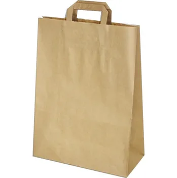 Nákupní taška Antalis Papírová taška velká s plochým uchem 32x16x39 cm, do 15 kg