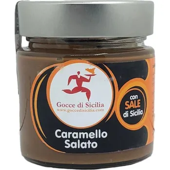 Bonbon Sladký krém - Slaný karamel 200g Gocce di Sicilia
