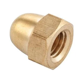 Matice DIN1587 M10 matice klobouková/uzavřená vysoká, mosaz