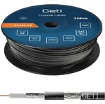 Vodič koax GETI 121AL PE - venkovní (100m cívka)