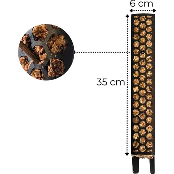 Opora na rostlinu Rašeliníková tyč M (1 díl, délka 35 cm), černá
