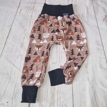 Yháček Flísové tepláky Yháček, Lišky a medvědi caffé Velikost: 80