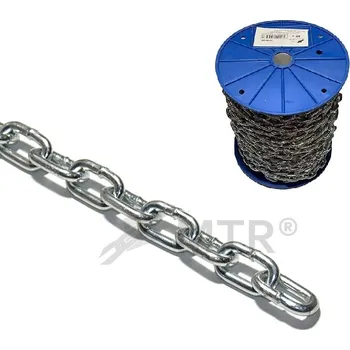 Železářství MTR Řetěz polodlouhý článek DIN 5685A, cívka Varianta: Řetěz polodlouhý článek DIN 5685A, cívka 4mm Zn