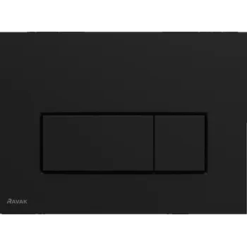 WC sada Ravak WC tlačítko Uni Slim černé X01744