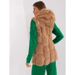 Wool Fashion Italia Dámská vesta -AT-KZ-2379.96P Wool Barva: Béžová, Velikost: L/XL