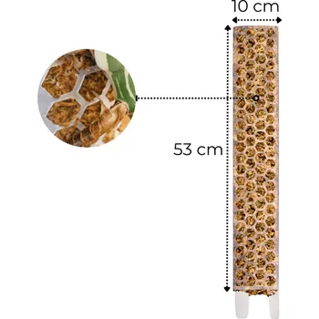 Opora na rostlinu Rašeliníková tyč XL (1 díl, délka 53 cm), čirá
