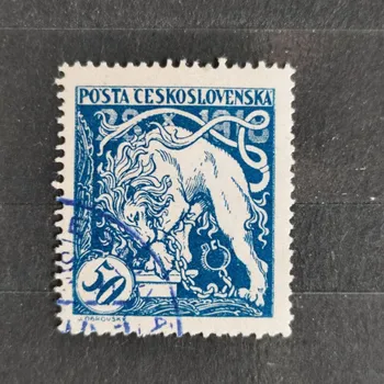 Poštovní známka Známka ČSR, Pof.29A*, s přítiskem, A, 50h