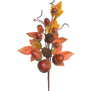 umělá květina Umělá podzimní větvička s žaludy