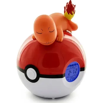 Hodiny Budík Pokémon - Charmander & Poké Ball