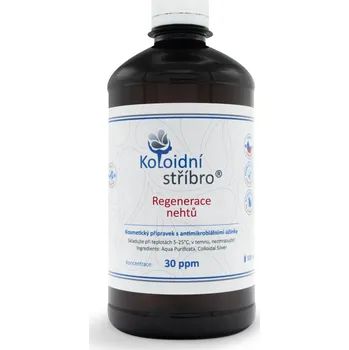 Koloidní stříbro s.r.o. Regenerace nehtů - Náhradní balení 500 ml Balení: Plastové lahve
