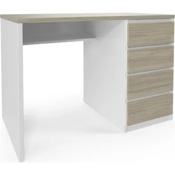 Psací stůl Viva 2 Kancelářský stůl Viva s pravými zásuvkami, 110 x 76 x 60 cm, dub oyster/bílý