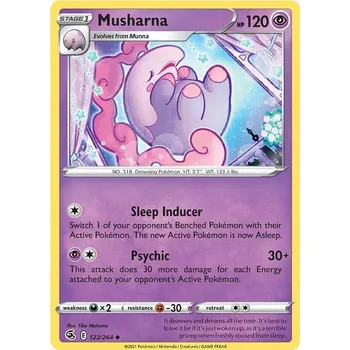 Karetní hra Musharna 122/264 - Fusion Strike Typ karty: Reverse Holo