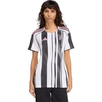 Dámský domácí fotbalový dres Adidas Juventus FC 25/26 bílo-černý