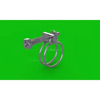 hadicová spona Drátová šroubovací spona - dvojitá DDK-M6 W1 - 37-42 mm