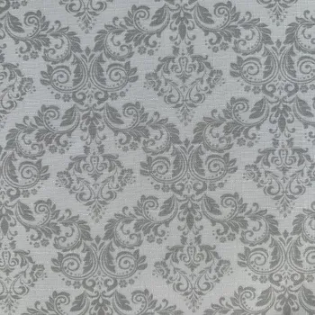 ubrus Ubrus šedé ornamenty na bílé TC25-12 - ovál 120 x 140 cm