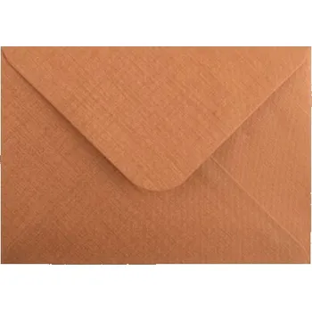 Obálka Obálka C6 11,2x15,8 cm metalická s ražbou, oranžová&lt;br /&gt; [A]