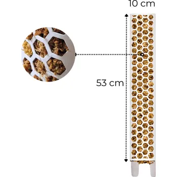 Opora na rostlinu Rašeliníková tyč XL (1 díl, délka 53 cm), bílá