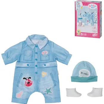 Panenka Zapf Creation ZAPF Baby Born overal džínový deluxe obleček pro panenku mininko 43cm