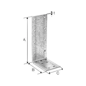 Tesařské kování SIMPSON úhel. spojka AJ 80416 žár. pozink., s certifikátem