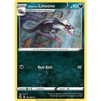 Karetní hra Galarian Linoone 160/264 - Fusion Strike Typ karty: Reverse Holo