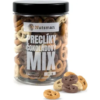 Čokoláda NUTSMAN Preclíky čokoládový MIX 380 g