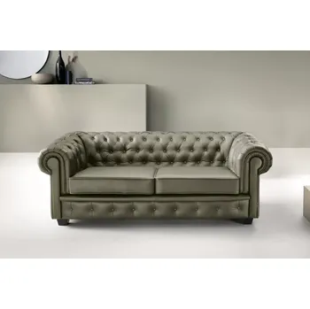 Pohovka Kožená pohovka Chesterfield 3