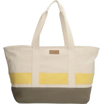 Plážová taška Béžovo-zelená velká plážová taška "Sailor"