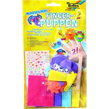 Výtvarná sada Kreativní sada - Prstoví maňásci z moosgummi varianta Zvířata