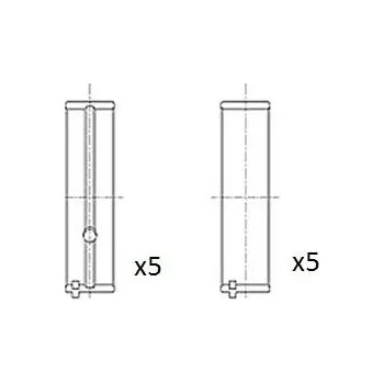 Kliková hřídel Hlavní ložiska klikového hřídele FAI AutoParts BM1038-030