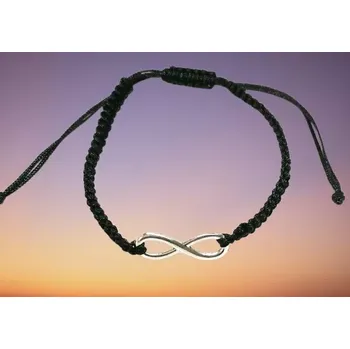 Náramek Ochranný provázkový náramek se symbolem nekonečno
