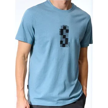 Pánské tričko Sinsay - Tričko s krátkým rukávem - světle modrá - 567EY-50X - 567EY-50X-L