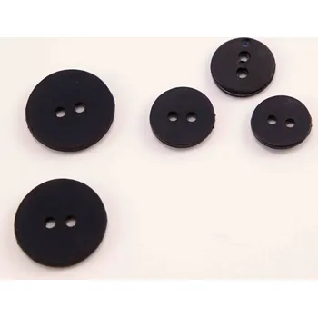 Knoflík Dírkový knoflík - tmavě modrý matný - průměr 1,78 cm