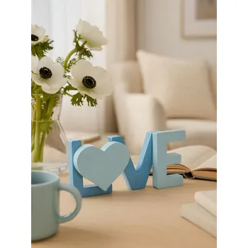 Pánská obuv Sinsay - Stojící dekorace LOVE - světle modrá - 861GJ-50X - 861GJ-50X-ONE