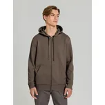 Sinsay - Základní rozepínací mikina s kapucí a kapsami - hnědá - 2328O-84X - 2328O-84X-S