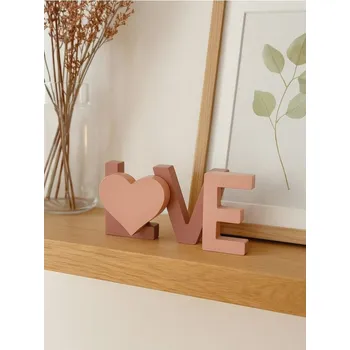 Sinsay - Stojící dekorace LOVE - růžová - 861GJ-30X - 861GJ-30X-ONE