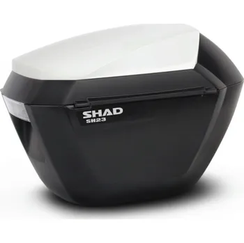 Zavazadlo na motocykl Bočné kufre s farebným krytom SHAD SH23 biela (Boční kufry SH23 s exkluzivním 3P systémem.)