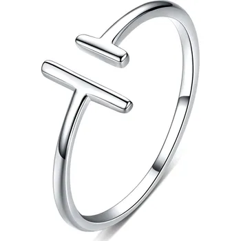 Prsten Elenys stříbrný prsten nastavitelný Jednoduchost Velikost: Nastavitelná 52-60 mm